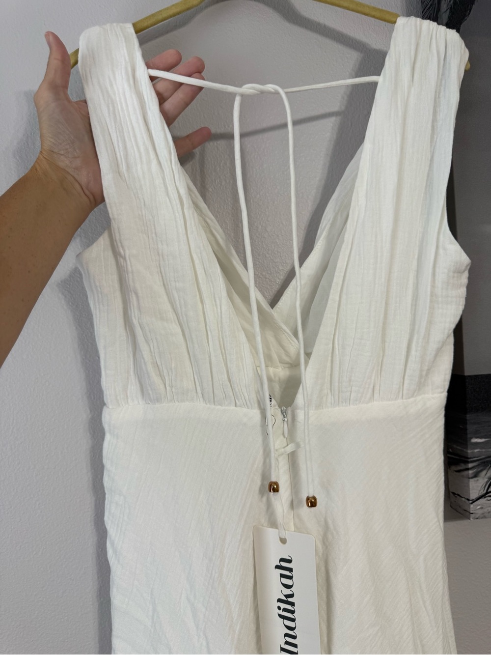 Indikah Boutique White Maxi Dress - Picture 4 of 10